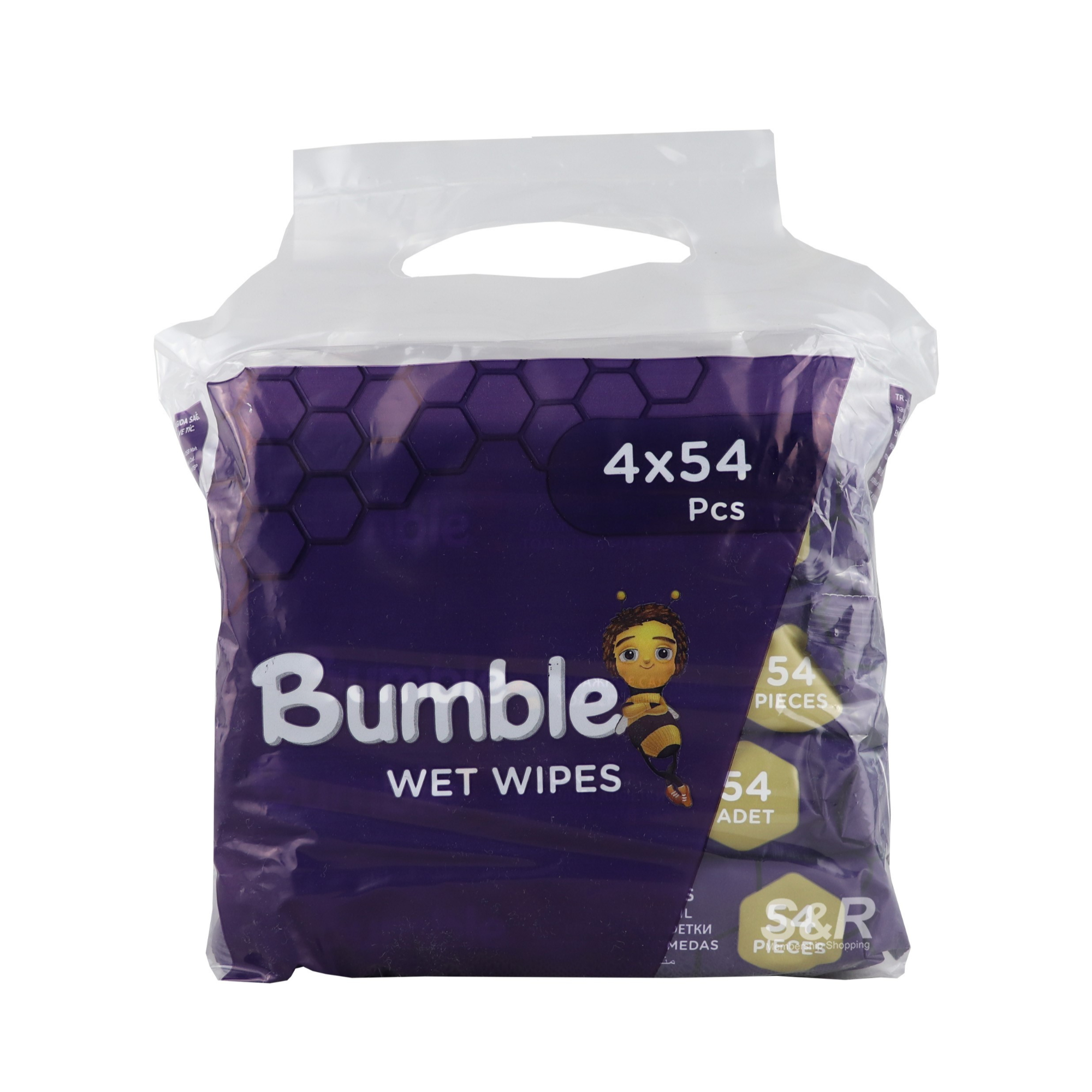 Bumble Wet Wipes 4packs x 54pcs Bumble Wet Wipes 4packs x 54pcs